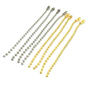 Bán Buôn 2.4*<span class=keywords><strong>100Mm</strong></span> Kim Loại Bead <span class=keywords><strong>Chain</strong></span> Ngắn Bóng <span class=keywords><strong>Chain</strong></span> Cho DIY Keychain Phụ Kiện 100 cái/túi - Product Image 4