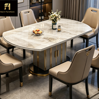 Table à manger ovale rétractable moderne et simple de style nordique pour appartement, maison, qualité supérieure, directement de l'usine, table à manger pour 6 personnes