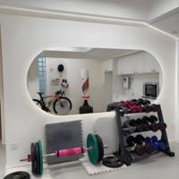 Espejo Decorativo de Pared de Gran Tamaño, Espejo LED de Alta Definición sin Marco para Gimnasio, Danza, Yoga, Pilates, Estudio de Peluquería