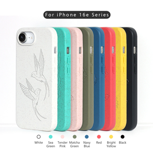 Dễ thương động vật thân thiện với môi trường điện thoại trường hợp đối với <span class=keywords><strong>iPhone</strong></span> 16e Samsung S25 S24 <span class=keywords><strong>iPhone</strong></span> 15 16 khắc mô hình rơm lúa mì điện thoại di động Bìa tùy chỉnh - Product Image 2