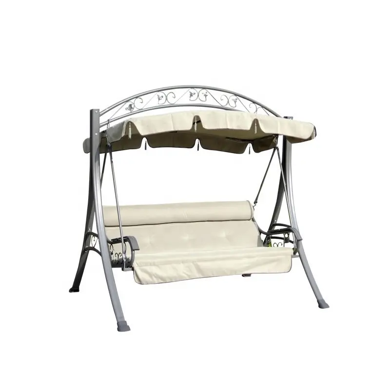 Customized Garden Outdoor Patio Swing Antirust Modern Outdoor Hanging Chair Garden Relax Swing Chair with Toss Pillows