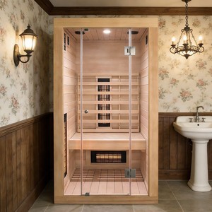 Sauna Cuadrada de Leña para Exteriores, Sauna Móvil, Casa Contenedor de Madera Sólida, Sauna Exterior, Sauna Seca - Product Image 2