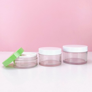 Free Samples <b>Empty</b> Custom 120g 200g PET clear Cosmetic Cream Lip Body Scrub <b>Jar</b> PET Heavy Weight Cream <b>Jar</b> 3.5oz 4.2oz - Product Image 3
