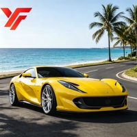 Velg Racing Aluminium Forged Custom 21x10 22x12.5 PCD5x114.3 CB 67.1 Center Lock Brushed untuk Ferrari 812, Ringan, untuk Mobil Sport