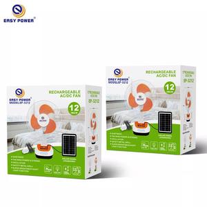Solar Table Fan <b>Rechargeable</b> <b>Led</b> Fan 12 Inch Emergency Desk Fan <b>Rechargeable</b> EP-3212 <b>Rechargeable</b> Fan With Solar P - Product Image 6