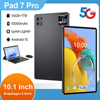 Tablet 2-in-1 Android 15 10.1 Inci 16GB RAM 1TB ROM Octa-Core MTK 4G Dual SIM Baru 1920x1200 Bisnis Belajar Anti-Debu USB-C
