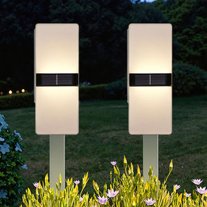 New Moon Premium Applique Murale Solaire Lumineux Carré Blanc LED <span class=keywords><strong>Plaque</strong></span> de Pelouse à <span class=keywords><strong>Induction</strong></span> Décoration de Jardin Extérieur pour Murs et Portes - Product Image 6