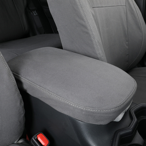 Coprisedili <span class=keywords><strong>Auto</strong></span> in Tessuto e Pelle Grigia di Lusso su Misura, Compatibili con Airbag, Traspiranti e Lavabili in Lavatrice - Product Image 3