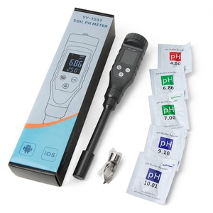 מד <span class=keywords><strong>pH</strong></span> דיגיטלי מדויק ביותר 0-14.00 לבדיקת קרקע, בקרת טמפרטורת קרקע, שליטה דרך אפליקציה, עם כיסוי מגן ממתכת - Product Image 3