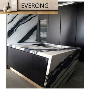 Comptoir <span class=keywords><strong>de</strong></span> <span class=keywords><strong>travail</strong></span> préfabriqué Ev Décoration intérieure Comptoirs <span class=keywords><strong>de</strong></span> <span class=keywords><strong>cuisine</strong></span> en marbre blanc panda naturel - Product Image 5