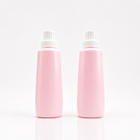 Grande bouteille de détergent à lessive blanche en HDPE de 1 L (34 oz) avec bec verseur de précision et bouchon doseur transparent anti-fuite