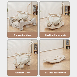 Mainan Kuda Goyang untuk Melatih Motorik Halus, Roda Halus, Skuter 3-in-1 dengan Papan Keseimbangan yang Dapat Dilepas, Kursi Goyang - Product Image 4