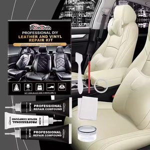 Kit de réparation pour siège de <span class=keywords><strong>voiture</strong></span> en <span class=keywords><strong>cuir</strong></span> Siège canapé Réparation et entretien de l'intérieur de la <span class=keywords><strong>voiture</strong></span> Noir Blanc - Product Image 2