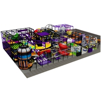 Área de Juegos Interior para Niños, Castillo Inflable, Centro de Juegos con Temática de Jungla, Área de Juegos para Niños Pequeños, Fabricante de Equipos de Entretenimiento FEC