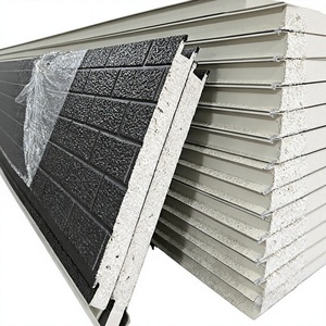 Panel de Pared Sándwich de Lana de Roca y Acero, Ecológico, Resistente al Agua, Diseño Moderno para Cuartos Fríos, Talleres, Almacenes, Baños y Exteriores - Product Image 3