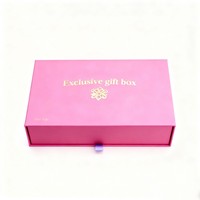 Boîte cadeau coulissante en carton rigide pour écharpe de luxe avec logo personnalisé, emballage haut de gamme pour souvenir