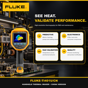 Caméra thermique infrarouge portable Ti401U/CN 640x480 UltraFocus 75mK pour l'inspection électrique industrielle - Product Image 4
