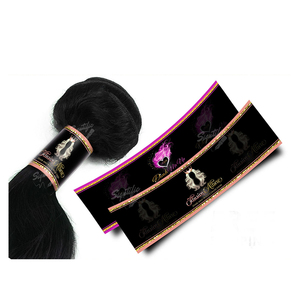 Logo personalizzato lunghezza dei capelli pollici tie care salon parrucca estensione adesivi per imballaggio per <span class=keywords><strong>etichette</strong></span> per fasci di capelli - Product Image 6