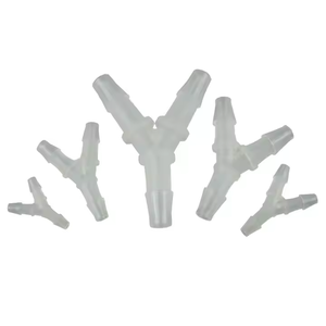 Conector De Três Vias Tubo De Silicone De Laboratório Em Forma De Y Traqueia Plástica Resistência De Corrosão Ácida Suave 3-Way PP Material Casting - Product Image 1