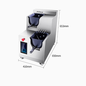 Dos ollas, <span class=keywords><strong>cocina</strong></span> robótica automática, equipo <span class=keywords><strong>de</strong></span> <span class=keywords><strong>cocina</strong></span> comercial, máquina automática para freír arroz y saltear, wok eléctrico <span class=keywords><strong>de</strong></span> acero inoxidable - Product Image 2