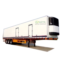 Remorque réfrigérée à 3 essieux 28ft 40ft 53ft remorque réfrigérée pour unité de réfrigération alimentaire pour semi-remorque