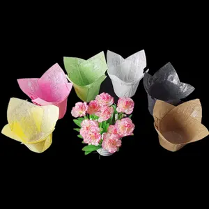 Weave Paper Plant Fabric Pot Cover Plastic Pot Holder Small Flower Home And Garden Decoration Wrap Plant Pot Cover