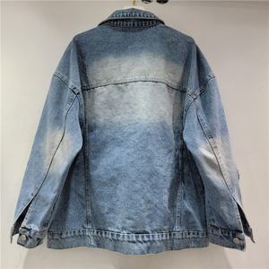 Collection Printemps-Automne 2025 Européenne et Américaine, Nouvelle Collection, Veste en Denim Ample et Ajustée, Décoration Florale en Paillettes 3D Robuste - Product Image 2