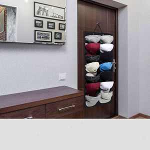 2024 Sac de rangement suspendu mural transfrontalier à 14 emplacements pour casquettes de baseball et casquettes à visière, présentoir de casquettes pour armoire - Product Image 5