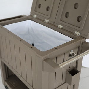 กลิ้งไวน์เครื่องดื่มน้ำแข็งเย็นตารางที่ให้บริการรถเข็นบริการอาหารรถเข็น - Product Image 5