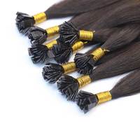 100% naturel blanc kératine conseils brut Double dessiné Nano Itip Y K plat F I U couleur claire Remy Extensions de cheveux humains