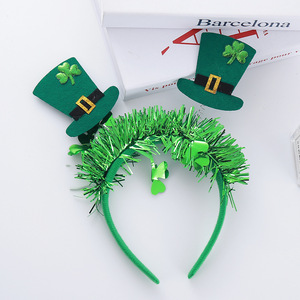 Diadema al por mayor de nueva llegada para el Día de San Patricio, lazo de trébol, aro para el pelo, accesorio verde para fiesta de carnaval - Product Image 3