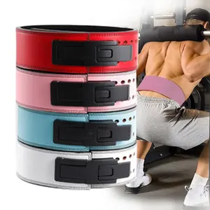 Custom Suede Gym Training 13 Mm Belt With Lever Head Professional Power-lifting Belt For Heavy Training