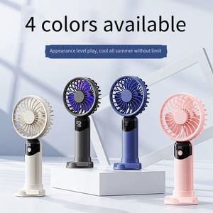 Ventilateur portable de bureau 1800 mAh avec affichage numérique, recharge USB, petit format - Product Image 4