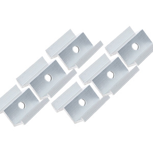 Pince de fixation solaire en aluminium, pince centrale, accessoire de support de montage solaire, traitement de surface par sablage - Product Image 1
