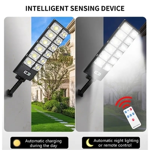 Lampadaire solaire ultra-lumineux 504 LED-Capteur de mouvement grand angle, économe en énergie, réglable, du crépuscule à l'<span class=keywords><strong>aube</strong></span> - Product Image 5