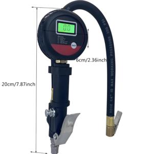 Verimli araç enflasyon için basınç göstergesi ile otomobil motosiklet bisikletleri için taşınabilir dijital lastik şişirme göstergesi - Product Image 5