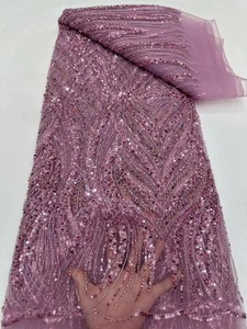 Tessuto di pizzo con perline in pizzo tessuto di cristallo <span class=keywords><strong>Swarovski</strong></span> - Product Image 6