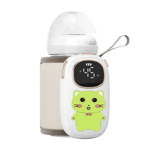 New Design Portable Bottle Warmer for Travel Wireless Baby Milk Warmer On The Go Thermostat Bag with Night Light and Power Bank