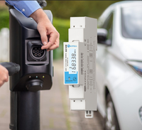 Rayfull SD10M monofásico 1 módulo medidor de potencia de carril DIN para cargador EV de 22kw medidor Digital inteligente submetro medidor Modbus