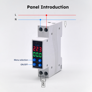 Mini Stabilizzatore di Tensione 63A 110V 220V Monofase su Guida DIN con Display LED 2kVA 220V Protettore di Tensione e Corrente Regolabile Sovracorrente - Product Image 6