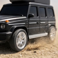 Voiture RC à l'échelle 1:64 rapide avec caméra WiFi HD 720P FPV, télécommande 2.4G, contrôle par application, régulateur de vitesse 3 vitesses, lumières LED, étui de rangement, cadeau pour enfants