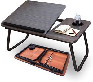 Table de bureau portable réglable de 17 pouces pour lit ou canapé pour bureau-pour manger, écrire ou lire - Product Image 2