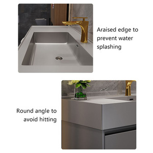 Mueble de Baño Grande Negro Mate <span class=keywords><strong>para</strong></span> Montar en la Pared, 36 Pulgadas, Conjunto de Muebles de Baño Americanos de Diseño Único - Product Image 6