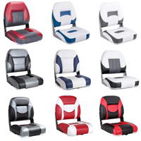 Chaise de bateau à dossier haut ponton de haute qualité Siège de bateau pliant de luxe avec logo personnalisé