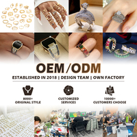 Set Cincin Kawin Terbaru Berlapis Perak 18k Emas Alloy Claw Setting untuk Pasangan, Desain Geometris/Bunga Trendi untuk Wanita