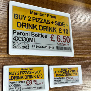 นวัตกรรมใหม่ ป้ายราคาอิเล็กทรอนิกส์แบบดิจิทัลอัจฉริยะ ขนาด 7.5 นิ้ว ความถี่ 2.4 กิกะเฮิรตซ์ สำหรับร้านขายผักผลไม้ ระบบ EAS ในร้านค้าปลีก - Product Image 1