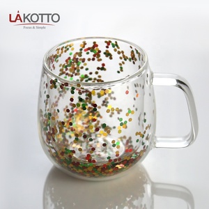 Tazas y Jarras de Café Capuchino Ecológicas, Aisladas, Reutilizables, Elegantes, Económicas, Hechas a Mano, de <span class=keywords><strong>Doble</strong></span> Pared, Transparentes, de 340 ml (11 oz) - Product Image 5
