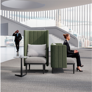 Canapé de cabine à dossier haut Simple réception moderne Les invités discutent du repos Bureau créatif Canapé de loisirs Siège unique Trois sièges - Product Image 1