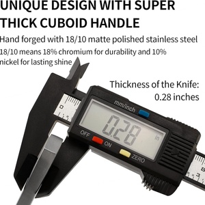 Ensemble de couverts en acier inoxydable en vrac, couteau, fourchette, cuillère dorés, argenterie avec manche carré, polissage miroir, métal durable - Product Image 5