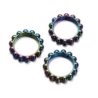 Perles rondes en acrylique marbré de haute qualité, résistantes aux rayures UV, motif melon amer, pour la création de bijoux DIY